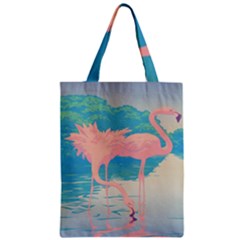 Two Pink Flamingos Pop Art Classic Tote Bag by WaltCurleeArt