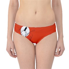 Tropical Birds Orange Sunset Landscape Hipster Bikini Bottoms by WaltCurleeArt