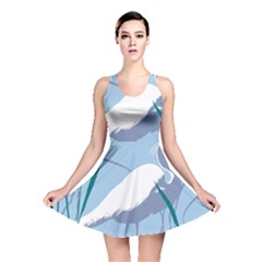 Egret Reversible Skater Dress by WaltCurleeArt