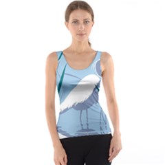 Egret Tank Top by WaltCurleeArt