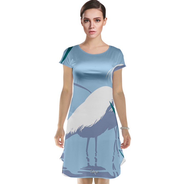 egret Cap Sleeve Nightdress