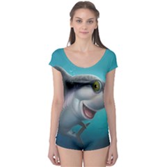 Sharky  Boyleg Leotard (ladies) by WaltCurleeArt