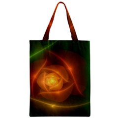 Orange Rose Zipper Classic Tote Bag