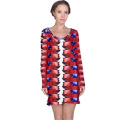 The Patriotic Flag Long Sleeve Nightdress