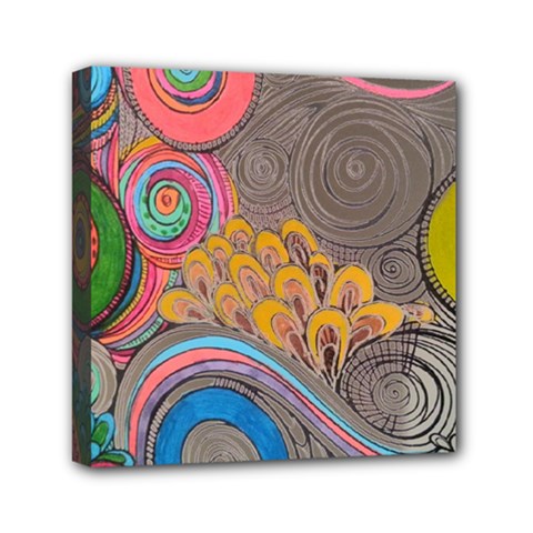 Rainbow Passion Mini Canvas 6  X 6  by SugaPlumsEmporium