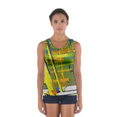 Pretty In Yelllow Women s Sport Tank Top 