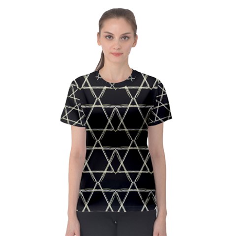 Star Of David   Women s Sport Mesh Tee by SugaPlumsEmporium