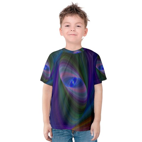 Eye Of The Galactic Storm Kid s Cotton Tee by StuffOrSomething