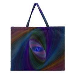 Eye Of The Galactic Storm Zipper Large Tote Bag by StuffOrSomething