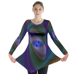 Eye Of The Galactic Storm Long Sleeve Tunic  by StuffOrSomething