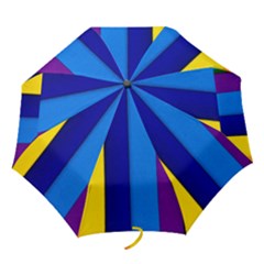 Rainbow Painting On Wood Folding Umbrellas by StuffOrSomething