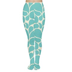 Blue Abstract Water Drops Pattern Women s Tights