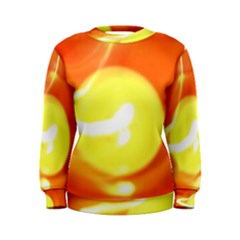 Sunny Orange Yellow Flame Women s Sweatshirt by yoursparklingshop