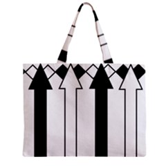 Funny Black And White Stripes Diamonds Arrows Zipper Mini Tote Bag by yoursparklingshop