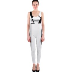 Funny Black And White Stripes Diamonds Arrows Onepiece Catsuit by yoursparklingshop