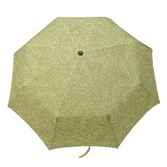 Festive White Gold Glitter Texture Folding Umbrellas by yoursparklingshop