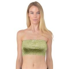 Festive White Gold Glitter Texture Bandeau Top by yoursparklingshop