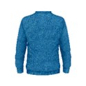 Festive Blue Glitter Texture Kids  Sweatshirt View2