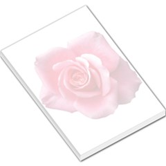 Pink White Love Rose Large Memo Pads by yoursparklingshop