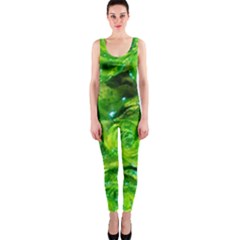 Festive Green Glitter Roses Valentine Love  Onepiece Catsuit by yoursparklingshop