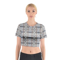 Geometric Diamonds Cotton Crop Top by yoursparklingshop