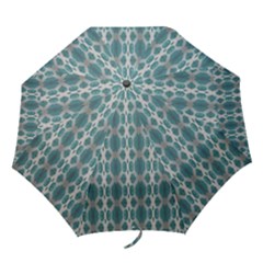 Tropical Blue Abstract Ocean Drops Folding Umbrellas by yoursparklingshop