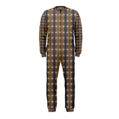 Black Brown Gold Stripes Onepiece Jumpsuit (kids)