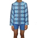 Blue Diamonds Of The Sea 1 Kid s Long Sleeve Swimwear View1