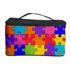 Funny Colorful Jigsaw Puzzle Cosmetic Storage Cases