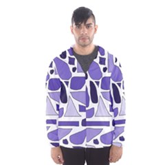 Silly Purples Hooded Wind Breaker (men) by FunWithFibro