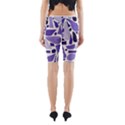 Silly Purples Yoga Cropped Leggings View2