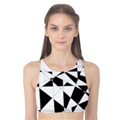 Shattered Life In Black & White Tank Bikini Top by StuffOrSomething