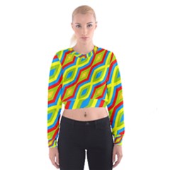 Colorful Chains                      Women s Cropped Sweatshirt
