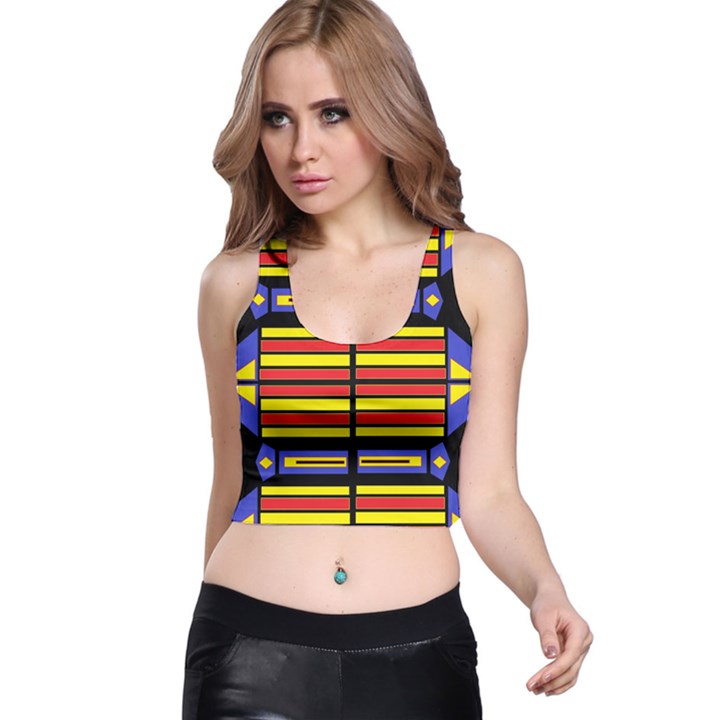 Flair one Racer Back Crop Top