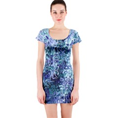 Splashes! Short Sleeve Bodycon Dress