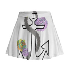 2 Combo Flowersa  Mini Flare Skirt