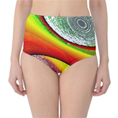 Orange Nebulae High-waist Bikini Bottoms