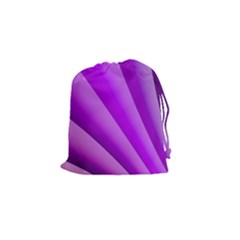 Gentle Folds Of Purple Drawstring Pouches (small)  by FunWithFibro