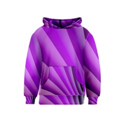 Gentle Folds Of Purple Kids  Pullover Hoodie by FunWithFibro