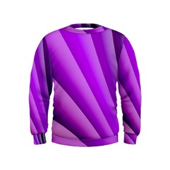 Gentle Folds Of Purple Kids  Sweatshirt by FunWithFibro