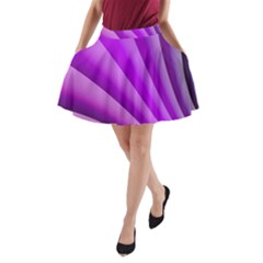 Gentle Folds Of Purple A-line Pocket Skirt by FunWithFibro