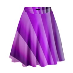 Gentle Folds Of Purple High Waist Skirt by FunWithFibro