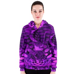 Abstract In Purple Women s Zipper Hoodie by FunWithFibro