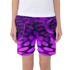 Abstract In Purple Women s Basketball Shorts by FunWithFibro