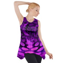 Abstract In Purple Side Drop Tank Tunic by FunWithFibro