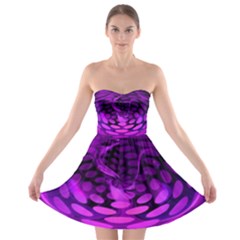 Abstract In Purple Strapless Dresses by FunWithFibro