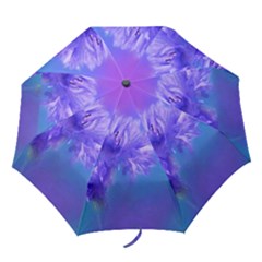 Purple Cornflower Floral  Folding Umbrellas