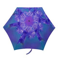 Purple Cornflower Floral  Mini Folding Umbrellas