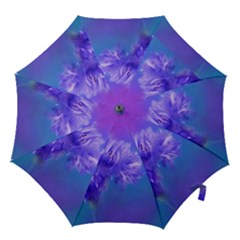 Purple Cornflower Floral  Hook Handle Umbrellas (small)