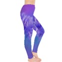 Purple Cornflower Floral  Leggings  View4